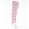 Pleaser - DELIGHT3017HGRSF Bottes cuissardes à plateforme - Rose Product image